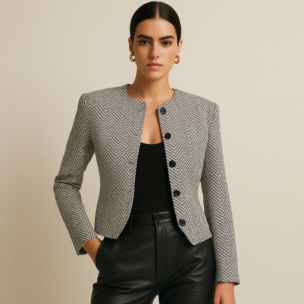 Balenciaga Paris FW09 Runway Herringbone Blazer – Pristine w/ Tag | Size 42